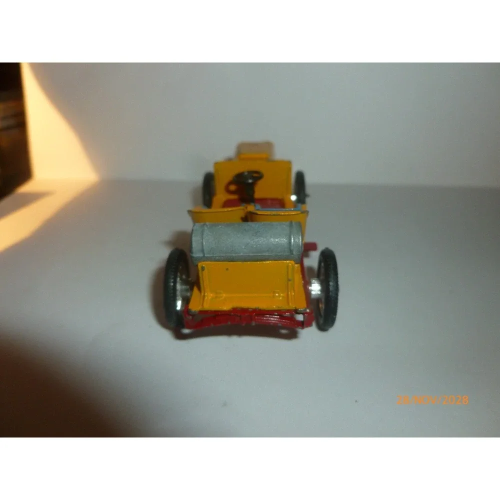 Vintage RAMI J.M.K. 1902 De Dion Bouton Course Diecast Car Yellow France